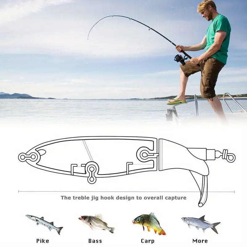 30pcs Mixed Color PP Fishing Lures Crankbaits Kit M675