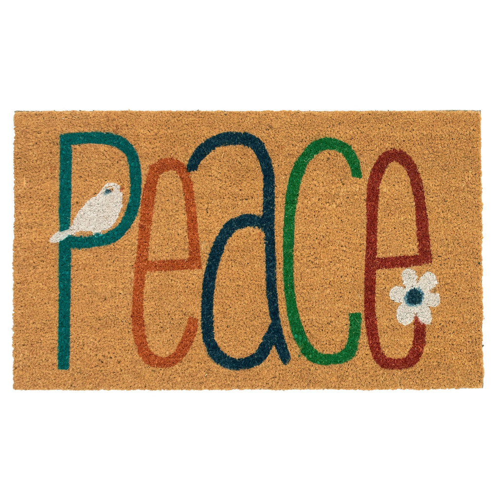 Natura Peace Coir Doormat with Non-Slip Backing