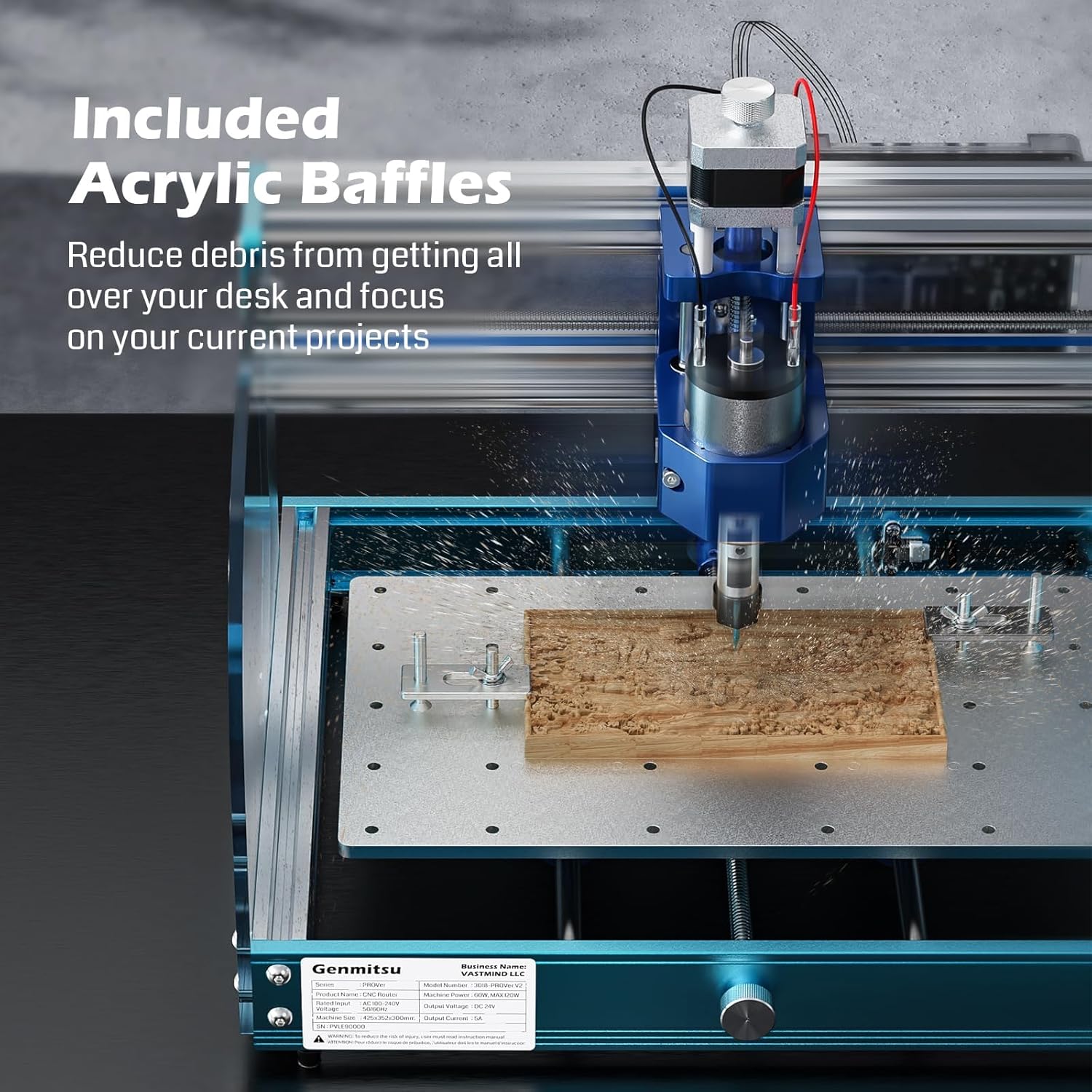 CNC Milling Machine with Aluminum Z Axis Assembly D487224