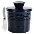 White Ceramic Butter Dish with Lid W880