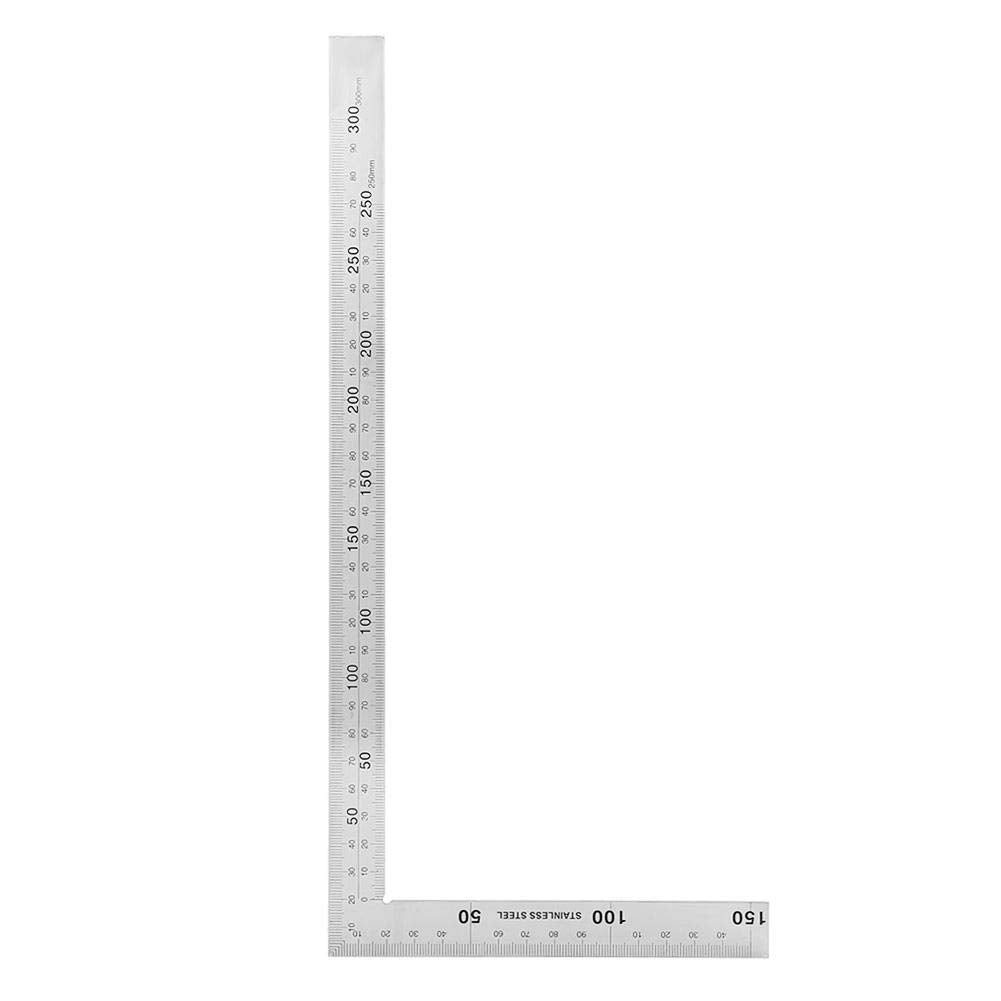 L-Shaped Stainless Steel 90 Degree Right Angle Square Ruler K3354