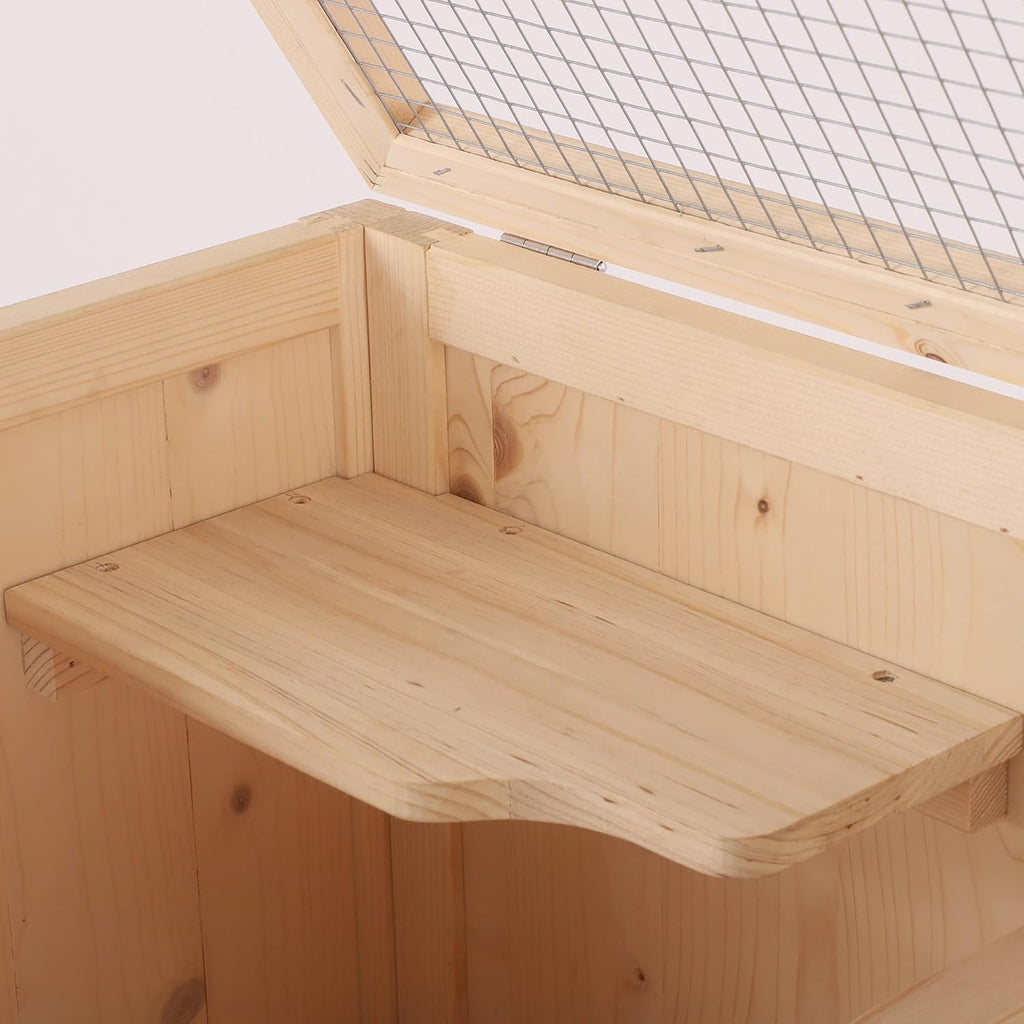 5-Tier Wooden Hamster Cage with Openable Top and Front Door N6923