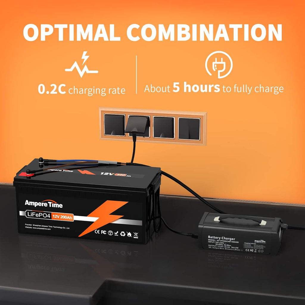12V 200Ah LiFePO4 Battery with Built-in 100A BMS U896