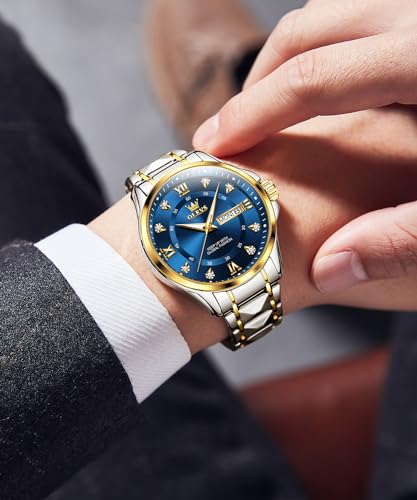 Gold Stainless Steel Quartz Dress Watch U5319