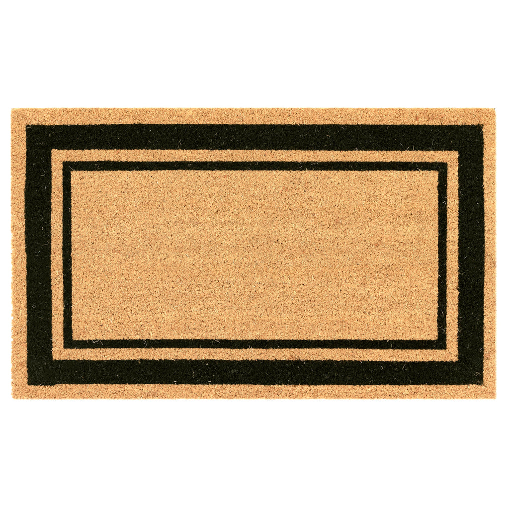 Natura Double Border Coir Doormat with Non-Slip Backing
