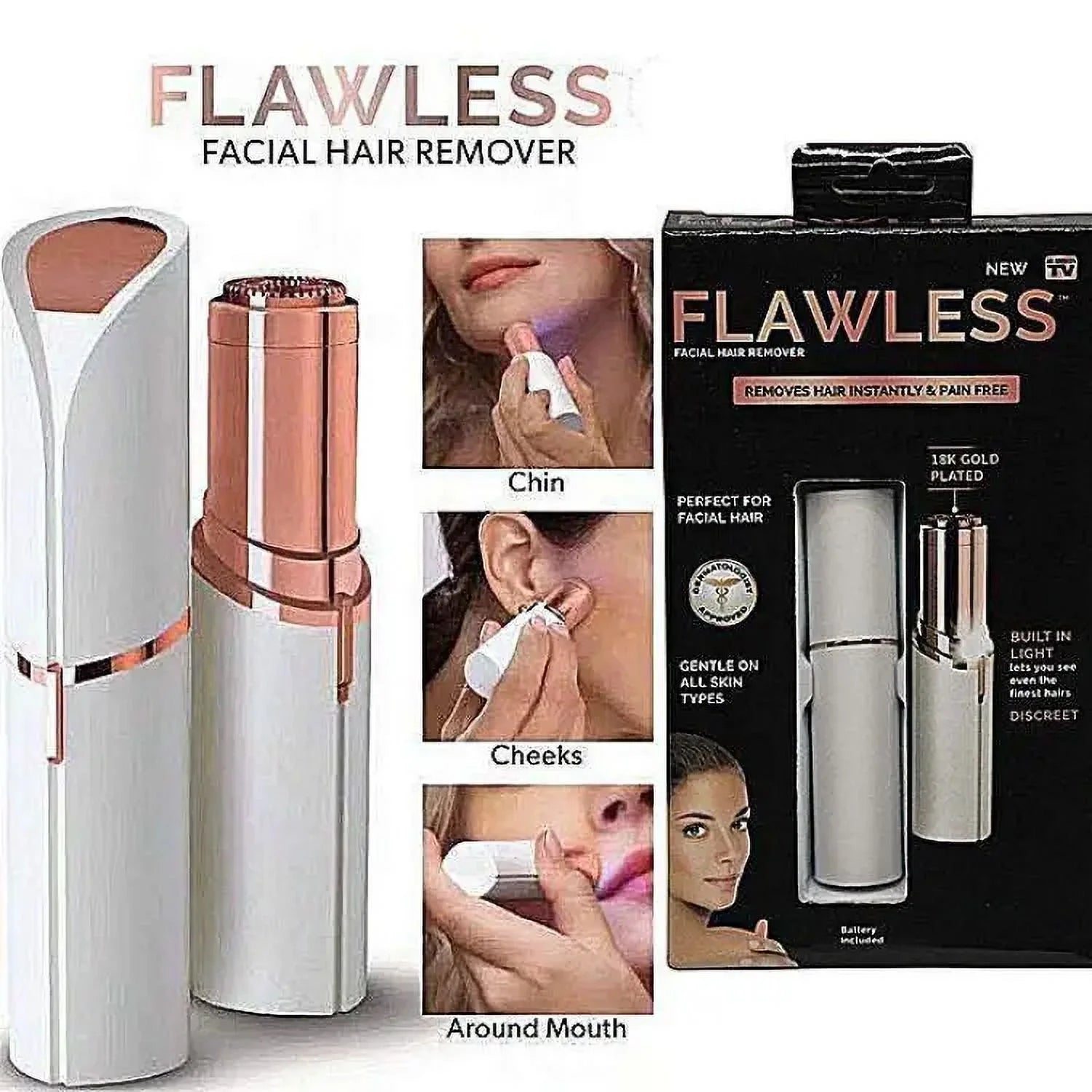 White Facial Hair Remover W4290