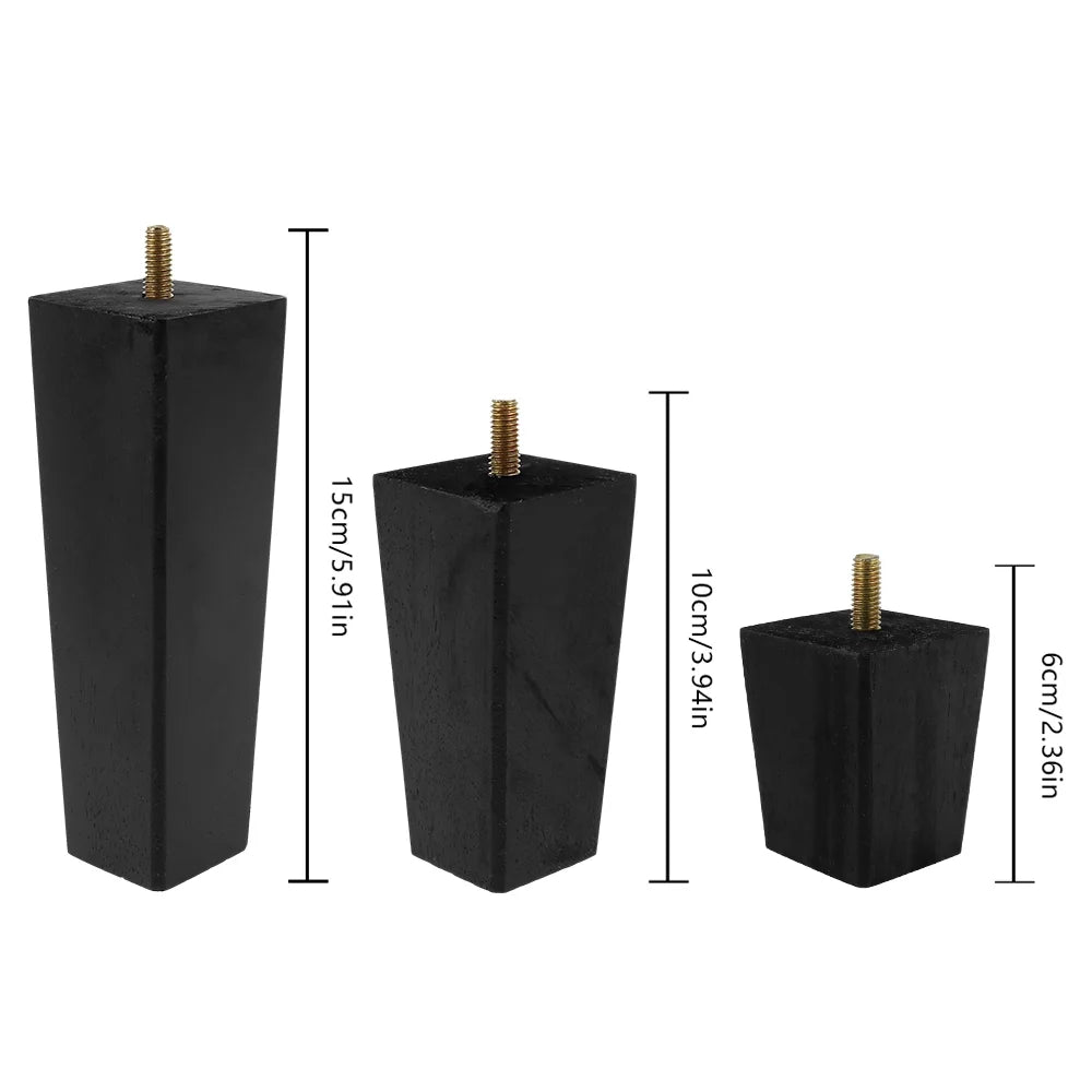 Set of 4 Wooden Furniture Legs W930238