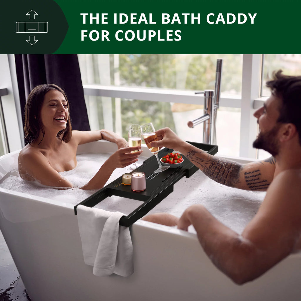 Black Bath Caddy Tray W90343