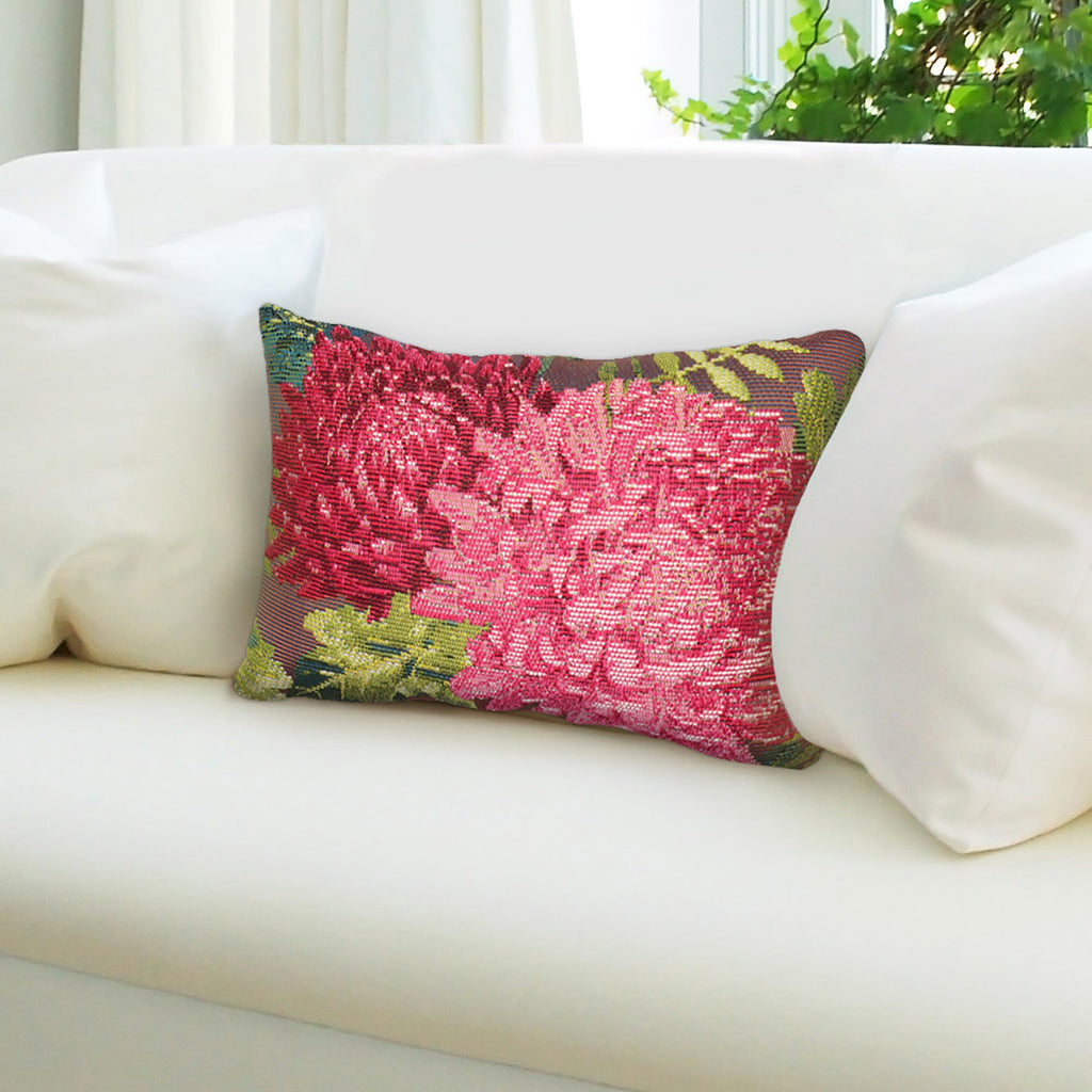 Marina Mums Indoor Outdoor Throw Pillow