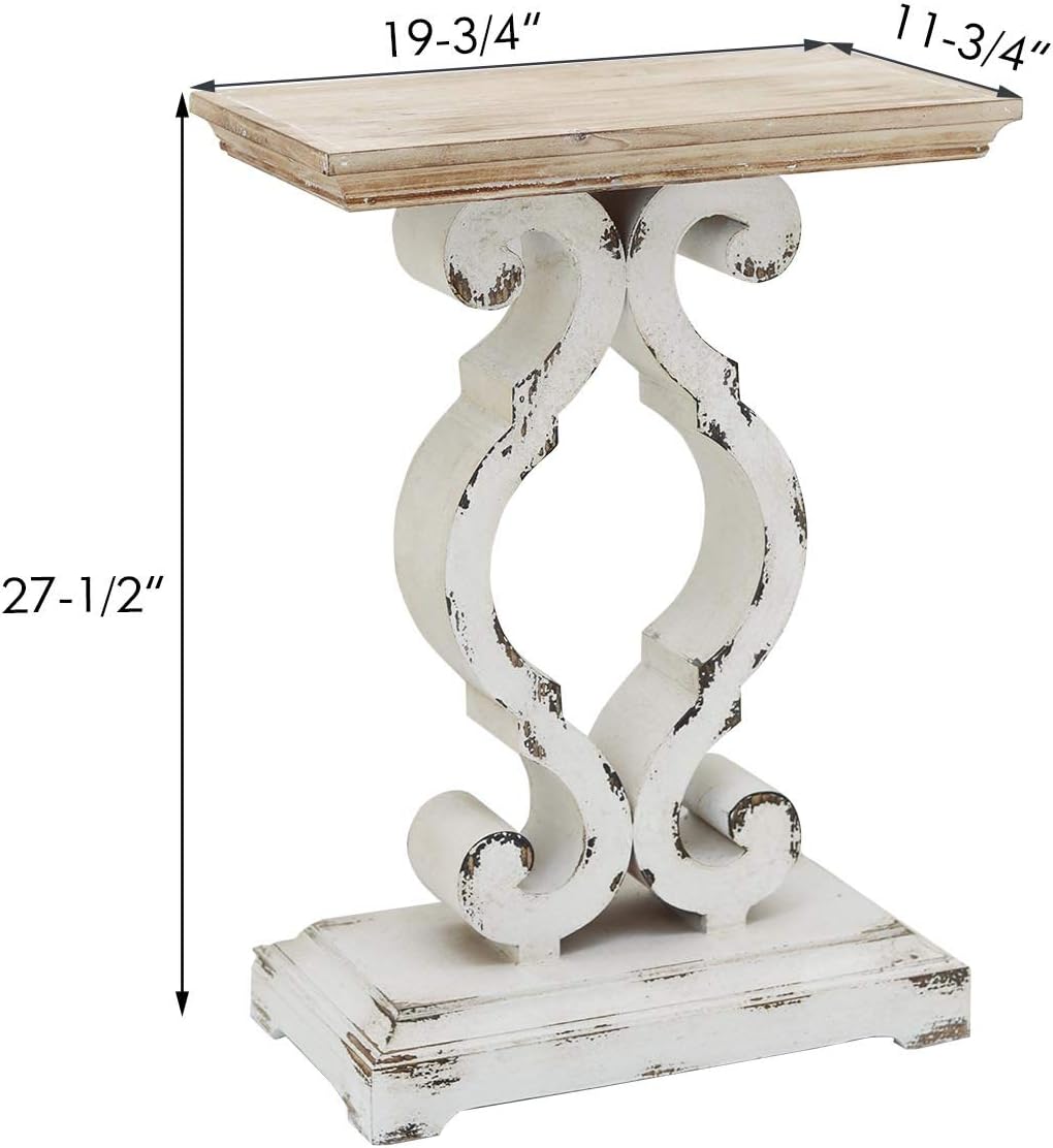 Rustic Wood Rectangle End Table N11620
