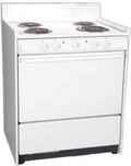 30" Freestanding Electric Range with 4 Burners 3.6 Cu. Ft. Capacity Manual Clean Storage Drawer Porcelain Oven in White E813