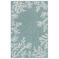 Carmel Coral Border Indoor Outdoor Area Rug