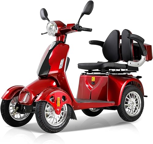 Red 4 Wheel Electric Mobility Scooter Z10950
