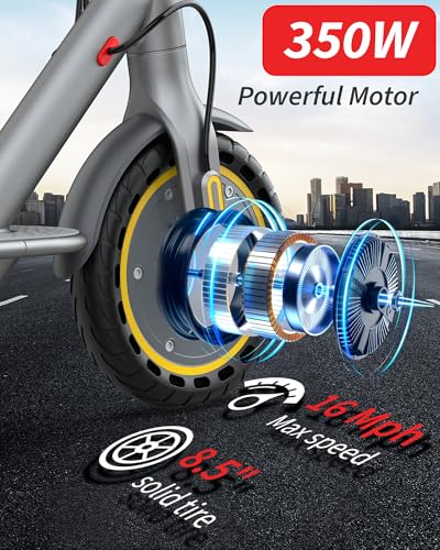 Electric Scooter with Seat, 16 Mph, 8.5'' Tire, 350W Motor Q1208