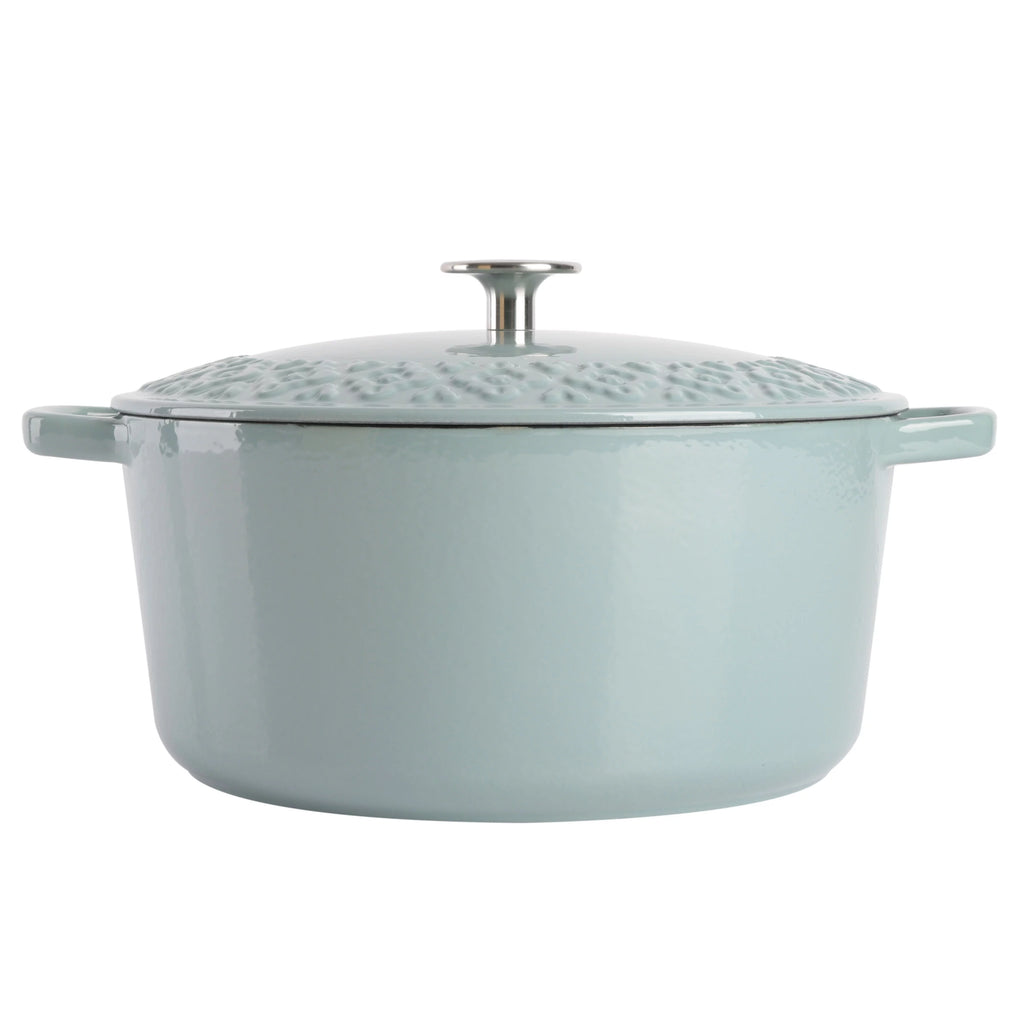 6-Quart Aqua Blue Cast Iron Dutch Oven J54930