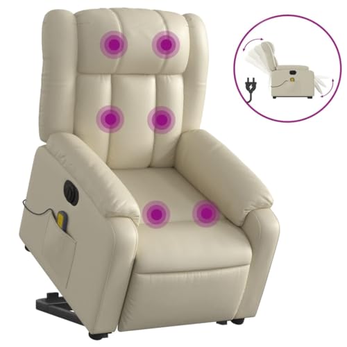 Gray Faux Leather Electric Massage Recliner Chair with Power Lift and Reclining Functions L1699