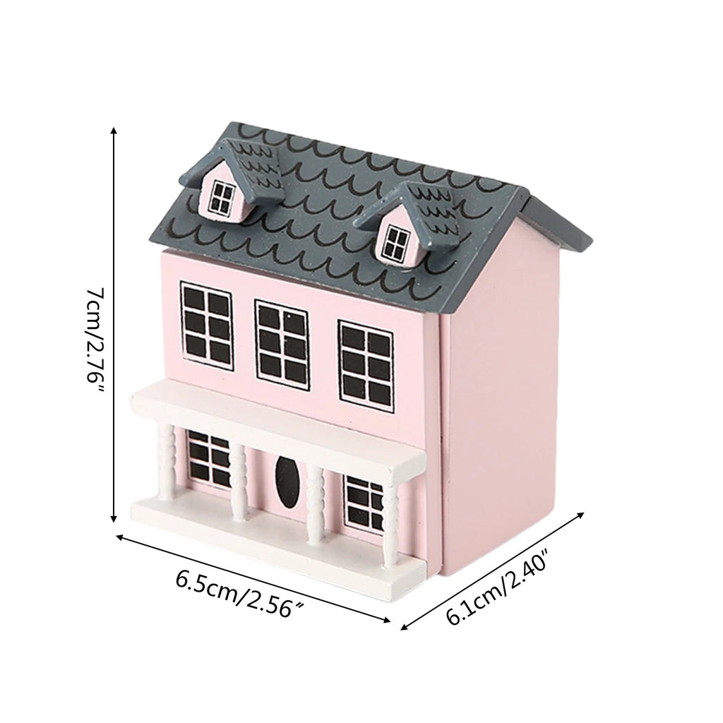 Miniature Villa Dollhouse with Kitchen Furniture Toy L15236