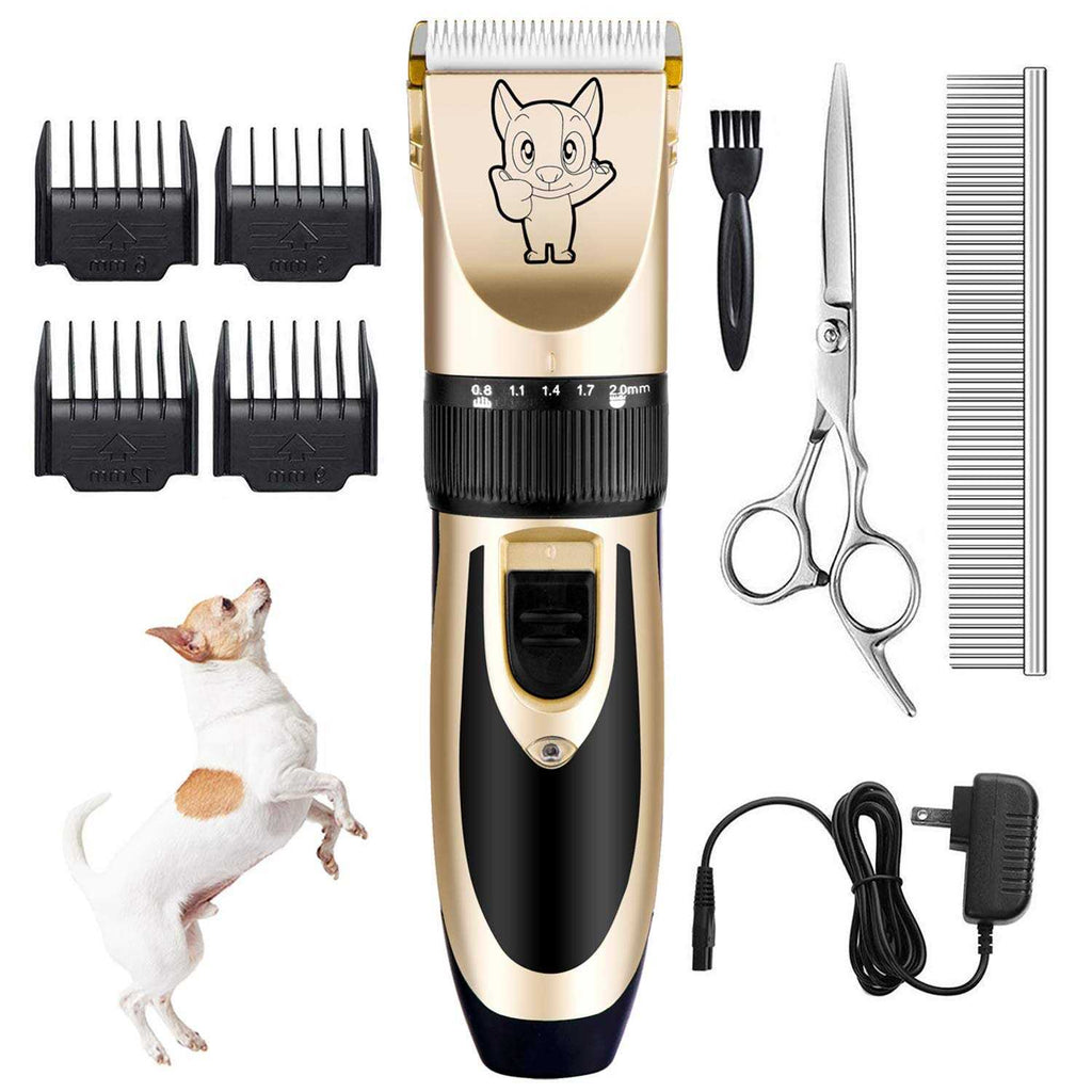 Dog Grooming Kit Clippers Low Noise Electric Quiet Rechargeable Cordless H821