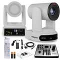 4K PTZ Camera with 30x Optical Zoom (White) + Joystick Controller T17572
