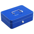 Cash Box with Money Tray and Key Lock, Metal, 13''x9.37''x3.54'', Black Q166