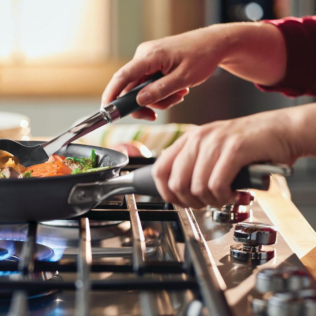 Hard-Anodized Nonstick Skillets 2 Piece Set 10.25-Inch & 12.75-Inch Moonstone D50754