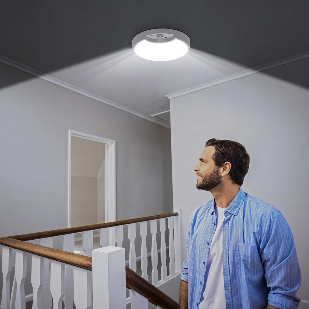 Rechargeable Motion Sensor Ceiling Light 8.7inch 6000K 8000mAh L898916
