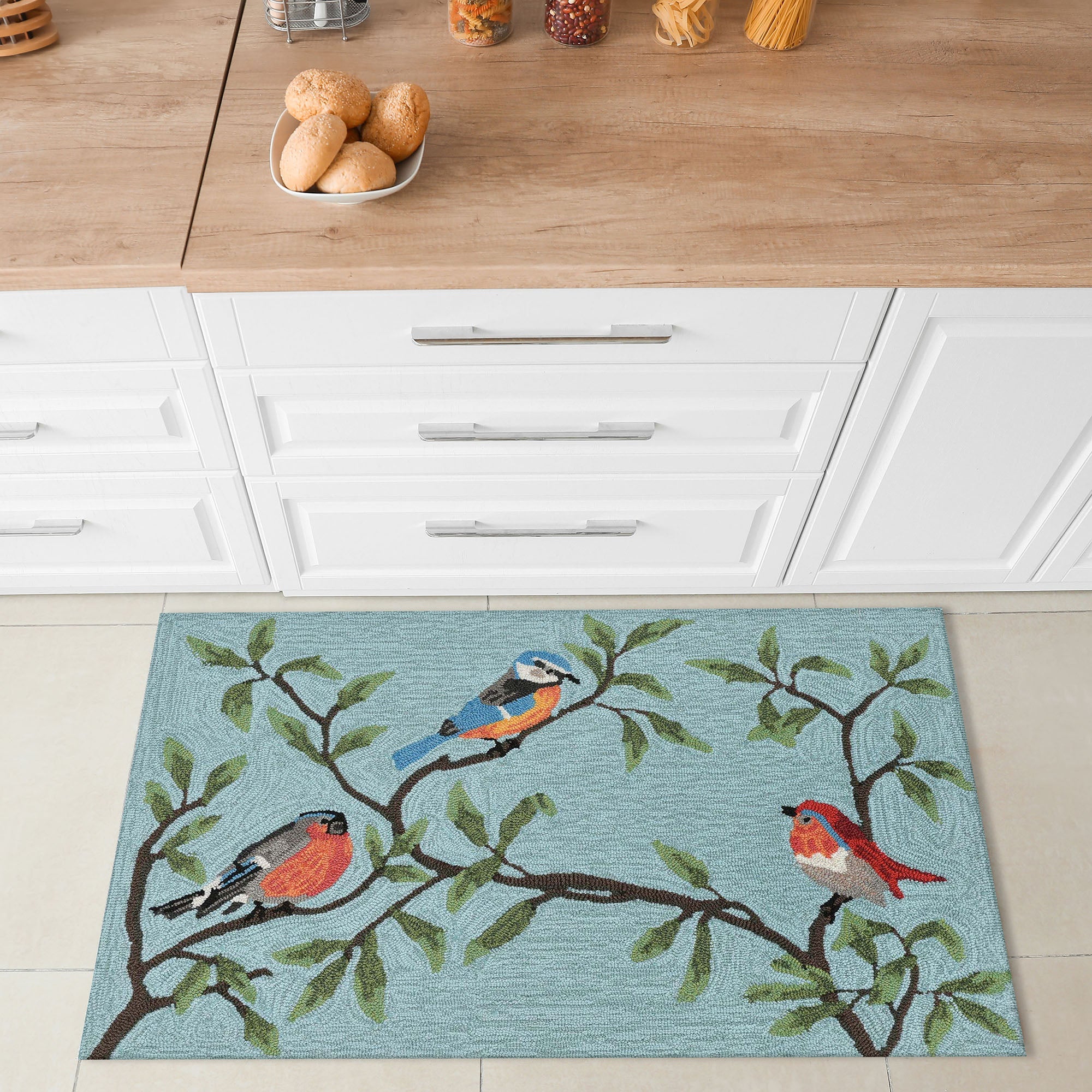 Ravella Birds On Branches Indoor/Outdoor Area Rug