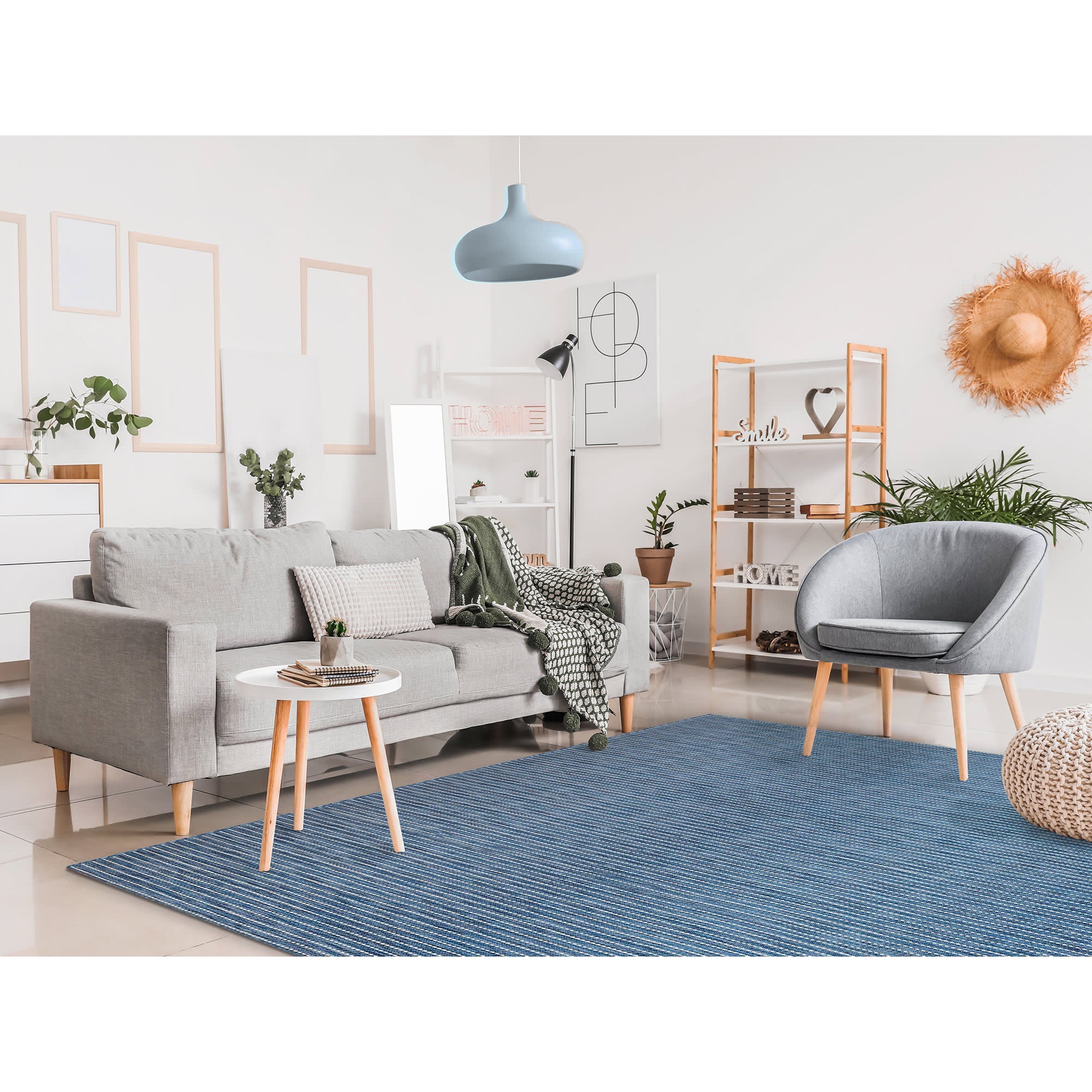 Carmel Texture Stripe Indoor Outdoor Area Rug