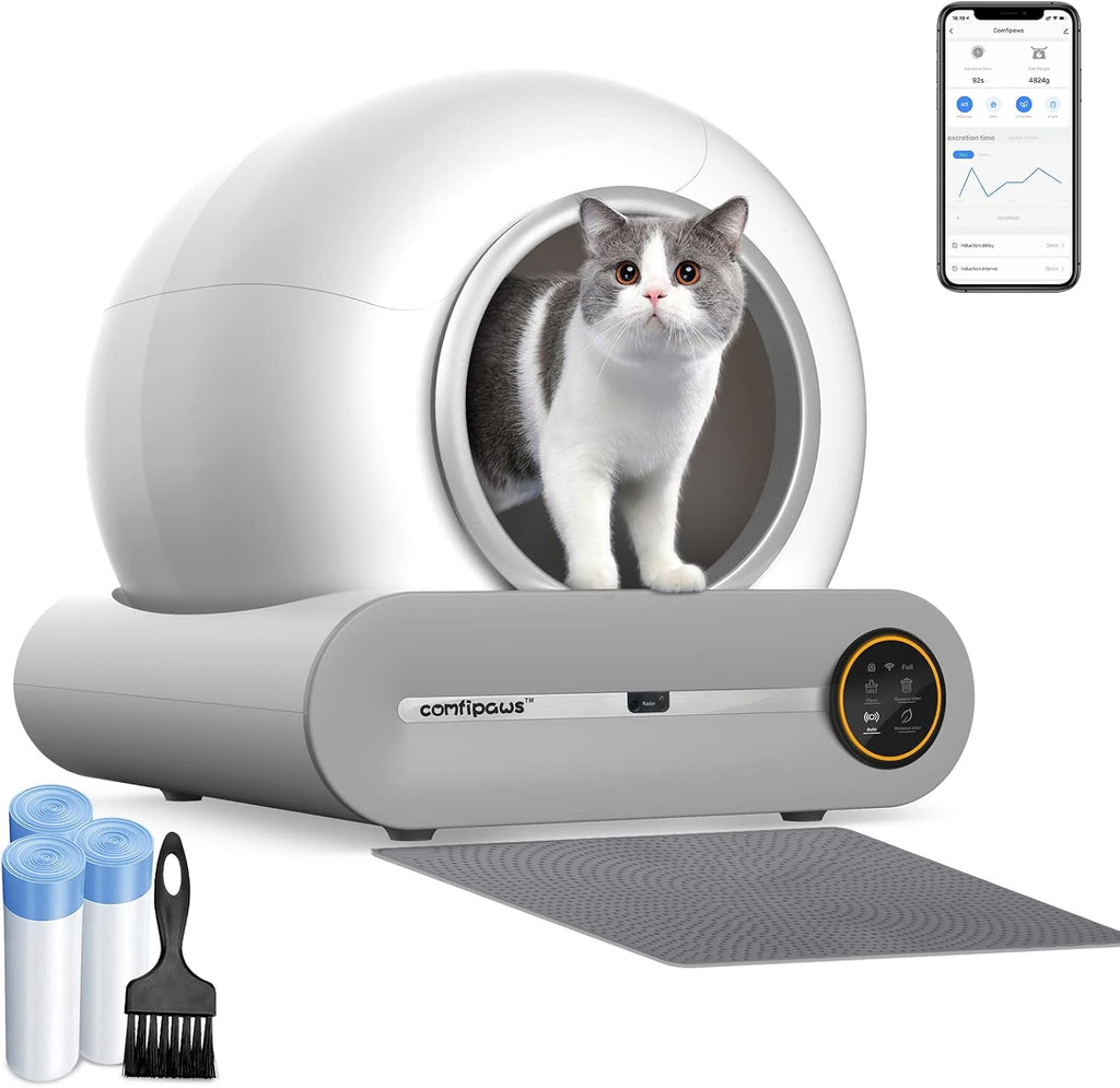 Automatic Self Cleaning Cat Litter Box with APP Control O7048