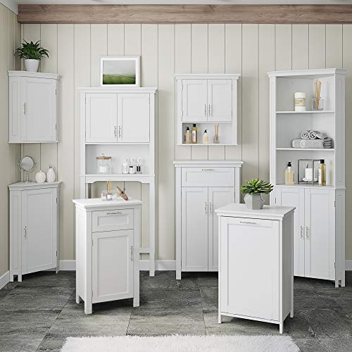 White Corner Storage Wall Cabinet P669211