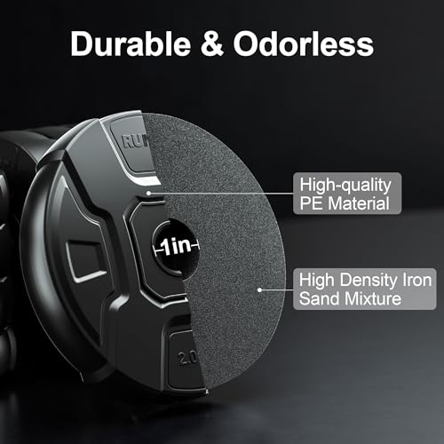 Heavy Adjustable Dumbbell Barbell Set, Metal Dumbbell Grip and Barbell Bar, 1" Center Hole Weight Plate J520997