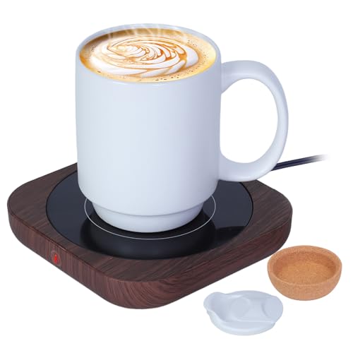Black Electric Coffee Cup Warmer with Ceramic Mug U661230
