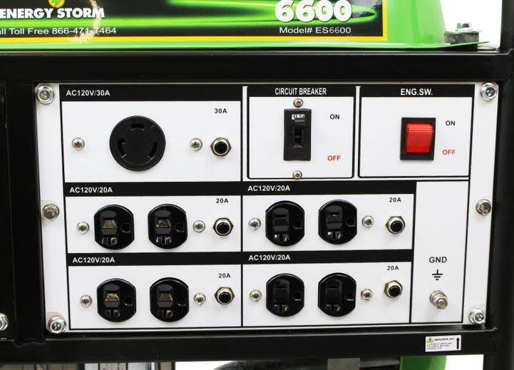 6,600w Recoil Start Gasoline Powered Portable Generator E212322