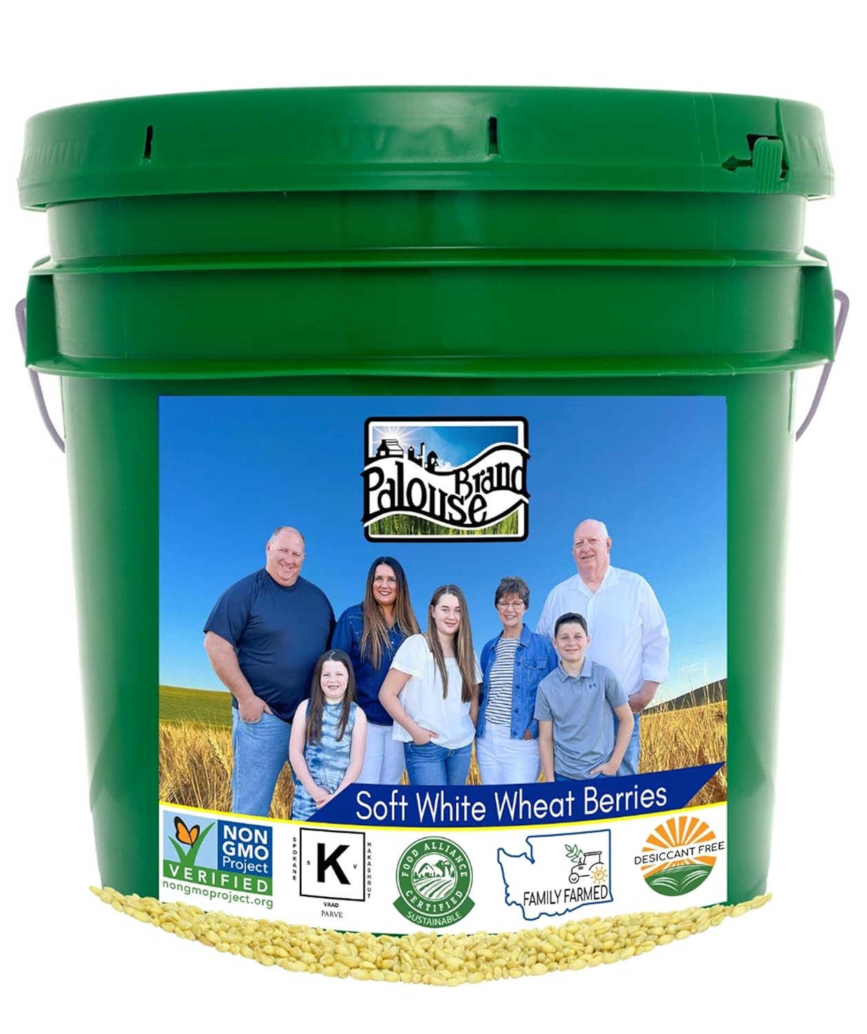 25 LBS Soft White Wheat Berries T476
