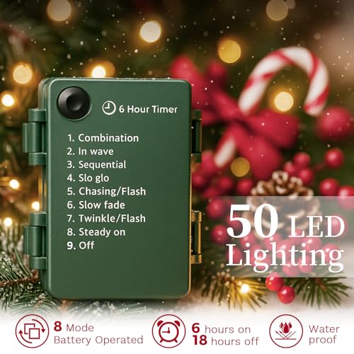 2 Pack 9FT Artificial Pre-lit Christmas Garland with Lights B565338