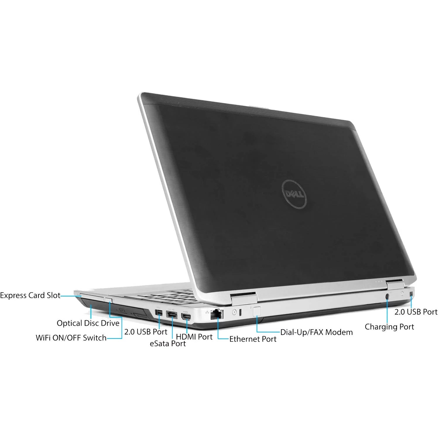 Black 15.6" Laptop PC with Intel Core i7-3520M Processor, 12GB Memory, 750GB Hard Drive and Windows 10 Pro G7774