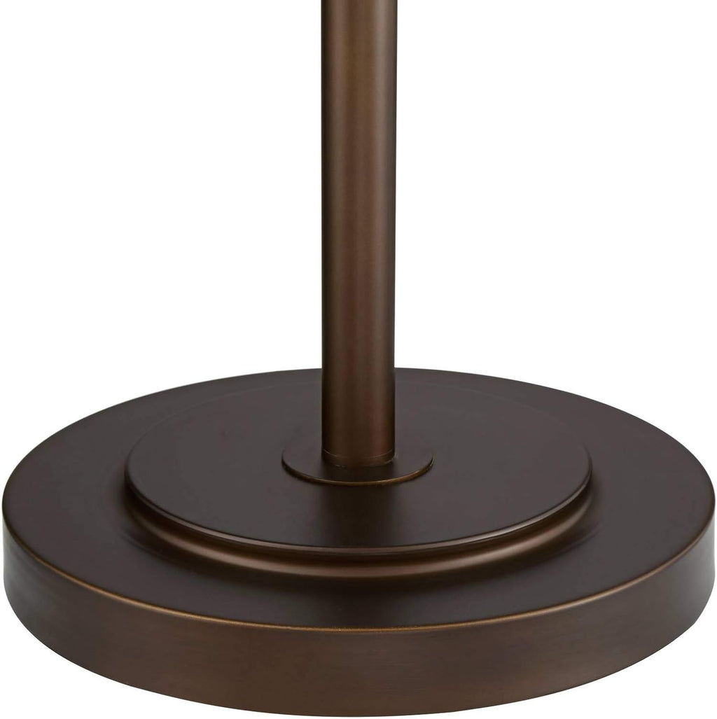 Oil Rubbed Bronze Clear Glass Floor Lamp Torchiere 72.5" Tall V479