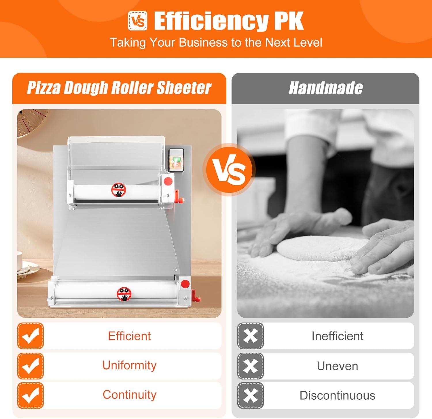 4-15 Inch Automatic Commercial Electric Pizza Dough Sheeter Machine V7425