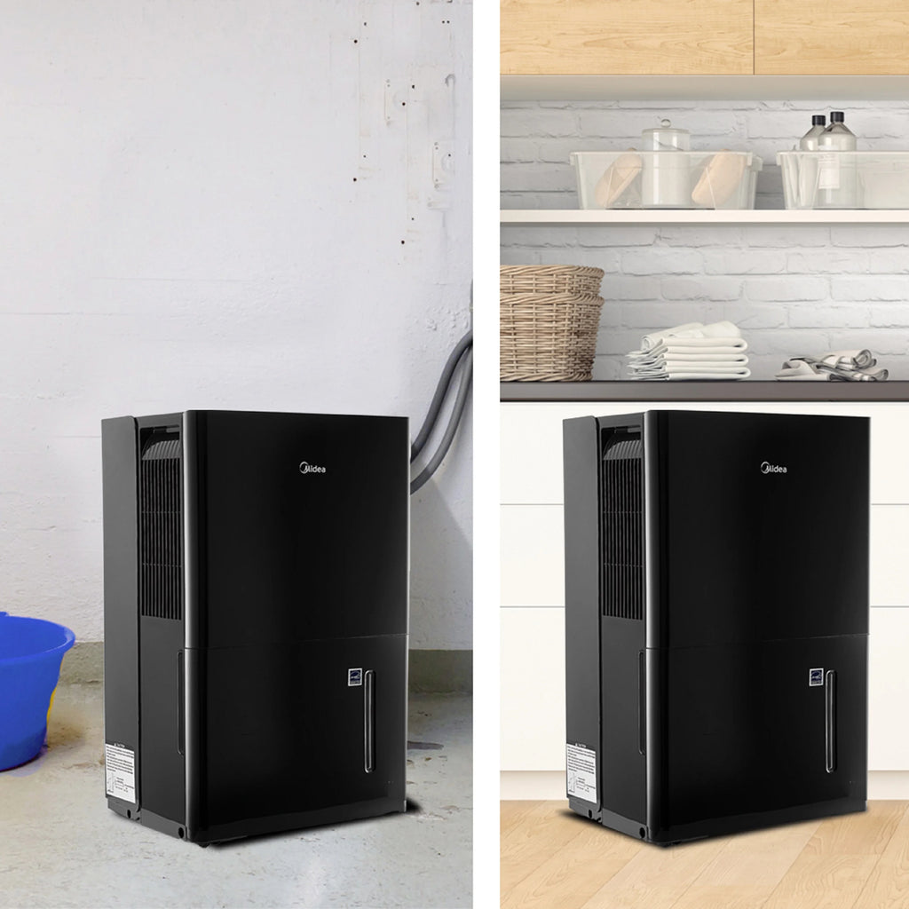 Black 50-Pint Smart Dehumidifier with Pump E77657