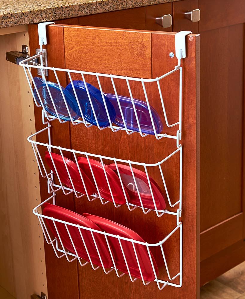 3-Tier Lid Organizer for Kitchen Cabinets