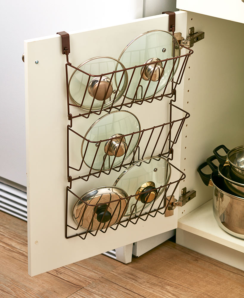 3-Tier Lid Organizer for Kitchen Cabinets