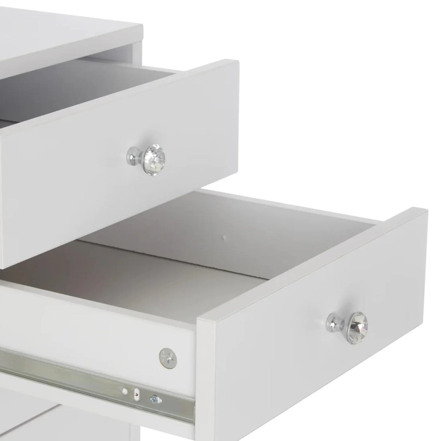 5-Drawer Bright White Makeup Vanity Storage Unit Z47362