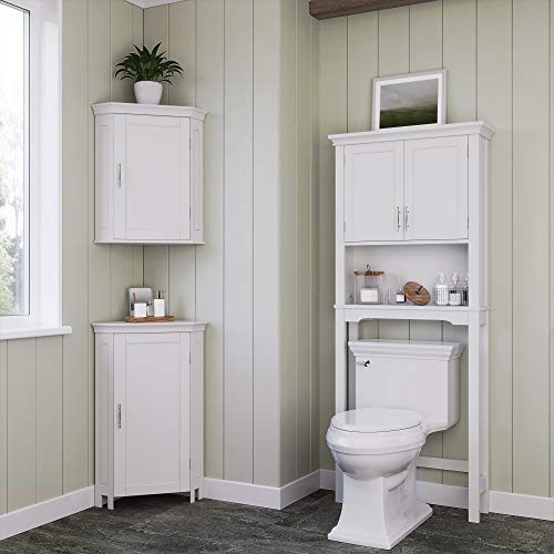 White Corner Storage Wall Cabinet P669211