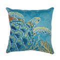 Marina Seaturtle Garden Indoor Outdoor Throw Pillow