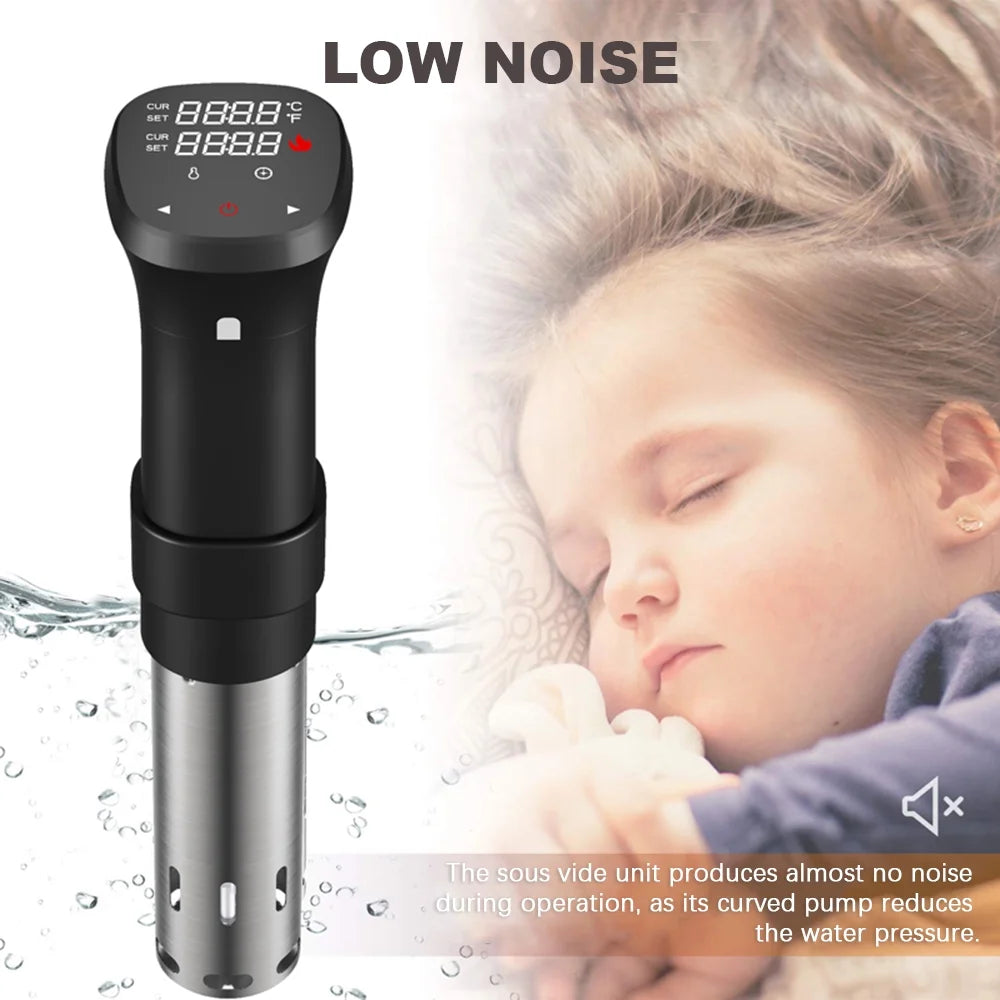 1100W Sous Vide Cooker Waterproof With Accurate Temperature Time Control Display Screen R459262