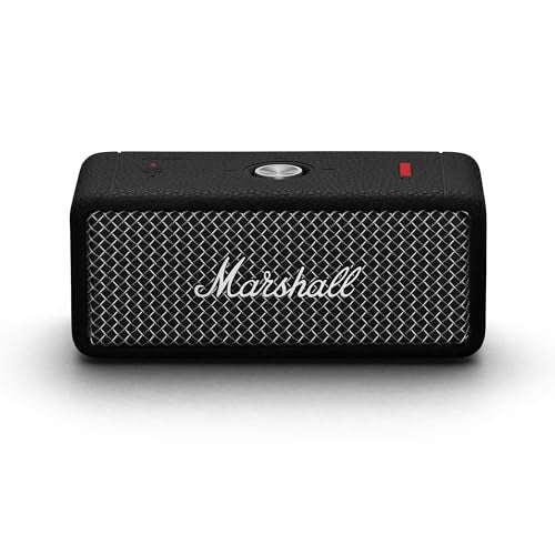 Black & Brass Portable Bluetooth Speaker R1426