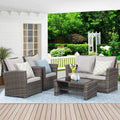 Gray Rattan Wicker Outdoor Patio Furniture Set X993