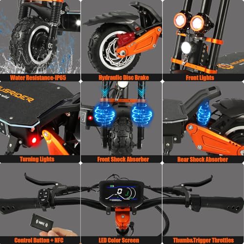 6000W Dual Motor Electric Scooter X9114