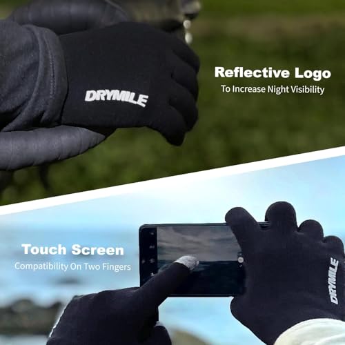 Waterproof Winter Wool Blend Touchscreen Gloves H862243