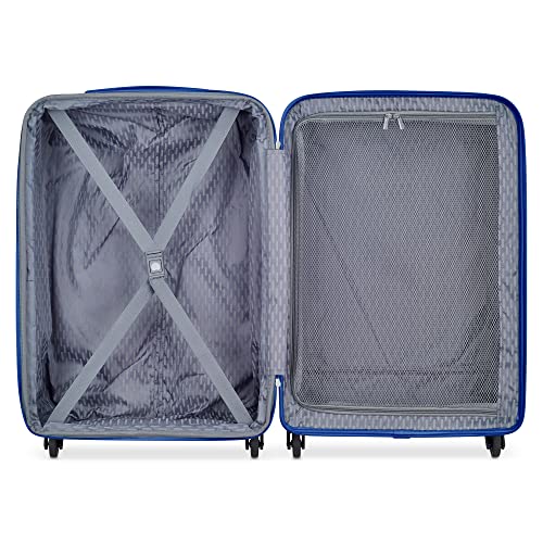 White with Mauve Trim Hardside Expandable Carry On 20 Inch Luggage X7449
